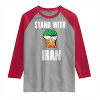 Free Iran Support Iranian MIGA Raglan Shirt Stand With Iran