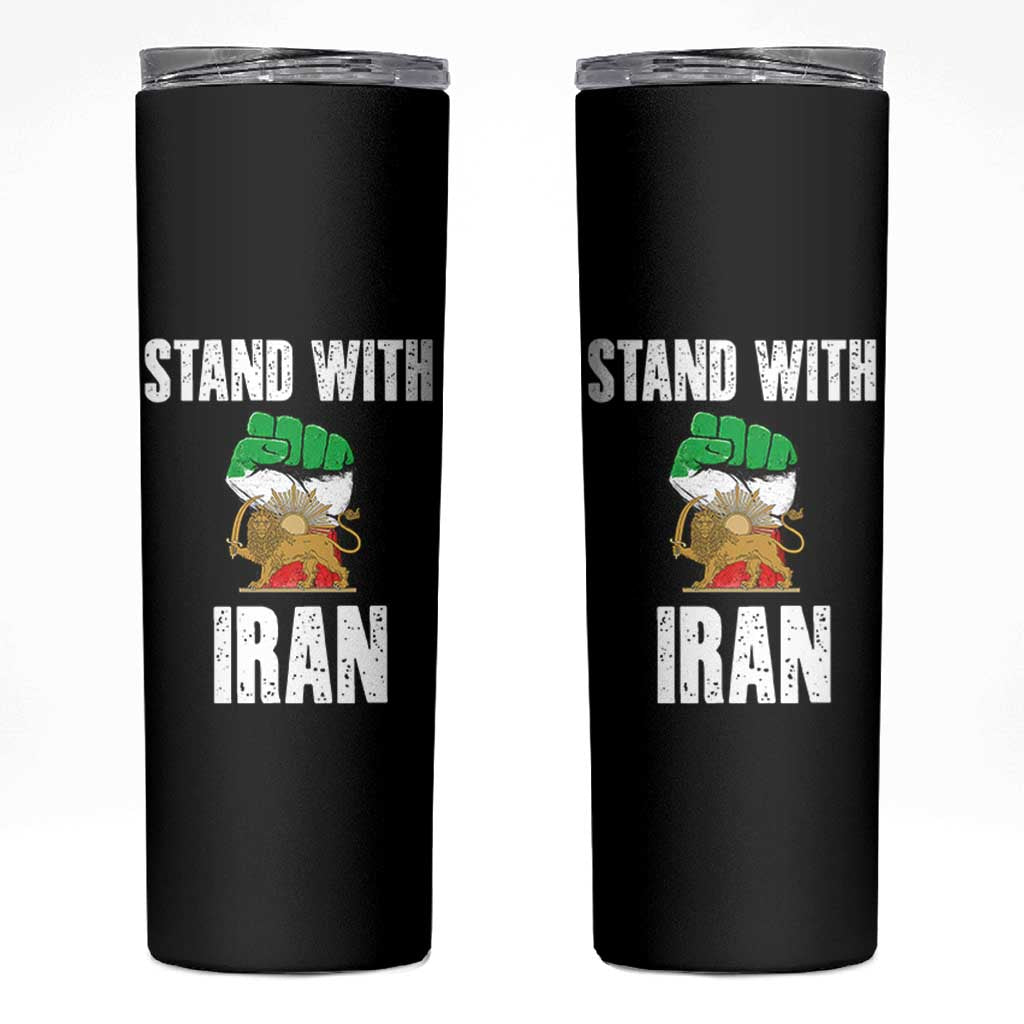Free Iran Support Iranian MIGA Skinny Tumbler Stand With Iran