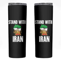 Free Iran Support Iranian MIGA Skinny Tumbler Stand With Iran