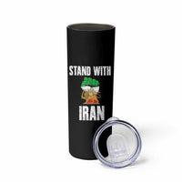 Free Iran Support Iranian MIGA Skinny Tumbler Stand With Iran