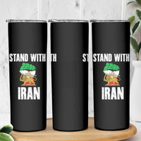 Free Iran Support Iranian MIGA Skinny Tumbler Stand With Iran