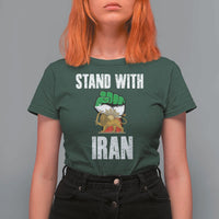 Free Iran Support Iranian MIGA T Shirt For Women Stand With Iran