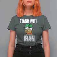 Free Iran Support Iranian MIGA T Shirt For Women Stand With Iran