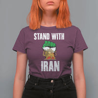 Free Iran Support Iranian MIGA T Shirt For Women Stand With Iran