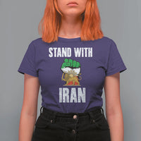 Free Iran Support Iranian MIGA T Shirt For Women Stand With Iran