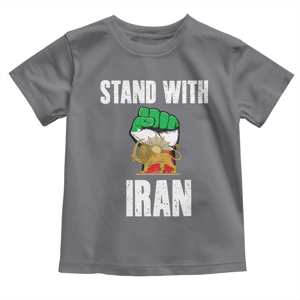 Free Iran Support Iranian MIGA Toddler T Shirt Stand With Iran