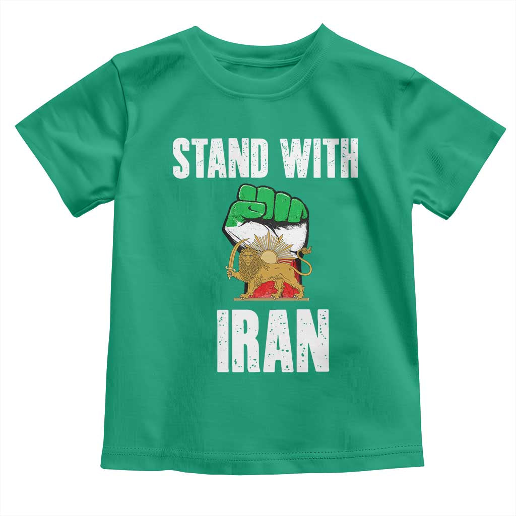 Free Iran Support Iranian MIGA Toddler T Shirt Stand With Iran