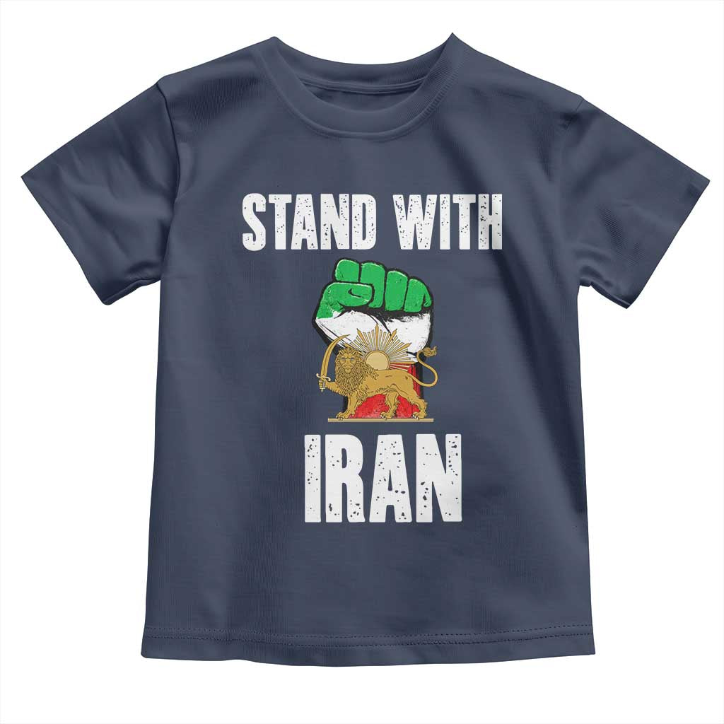 Free Iran Support Iranian MIGA Toddler T Shirt Stand With Iran