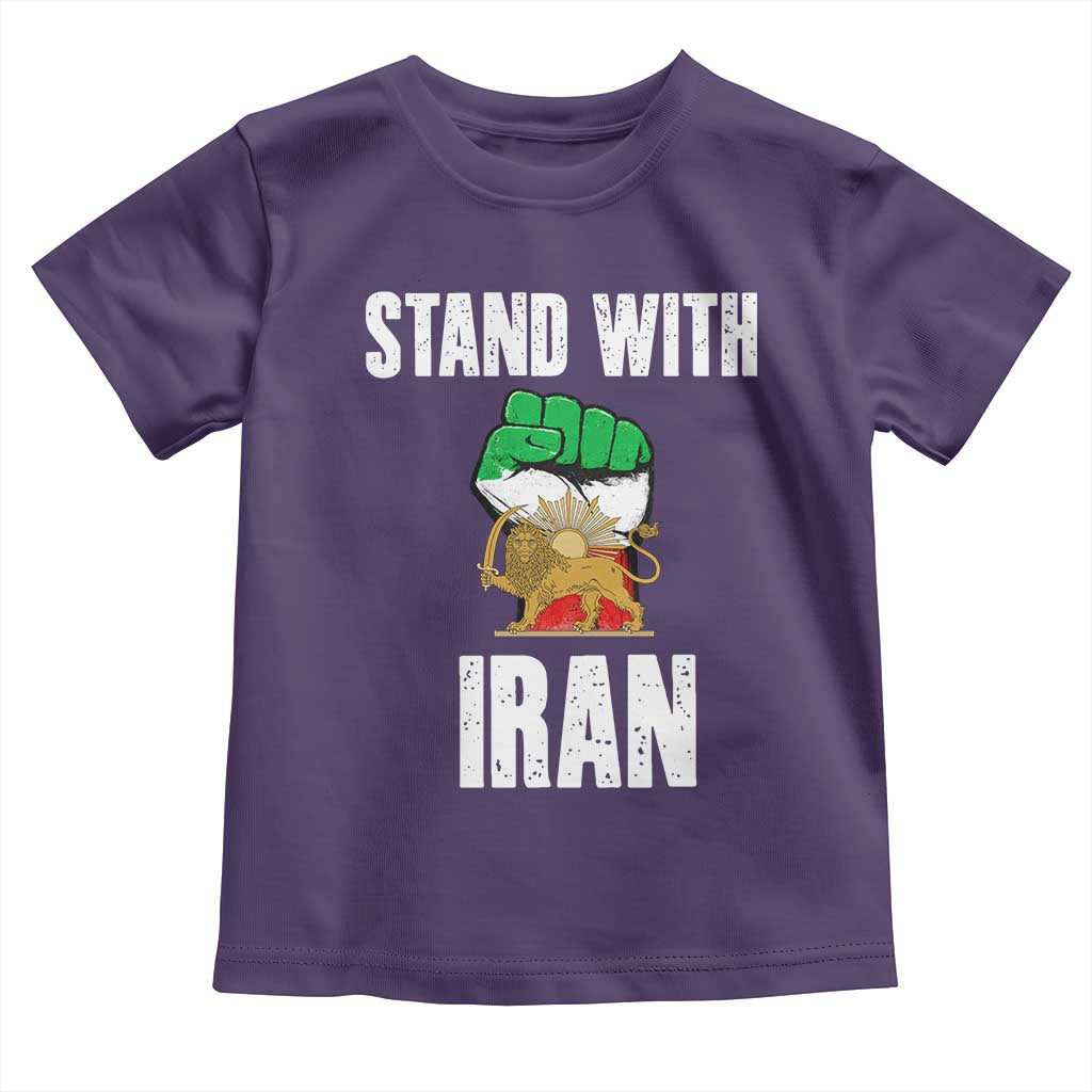 Free Iran Support Iranian MIGA Toddler T Shirt Stand With Iran