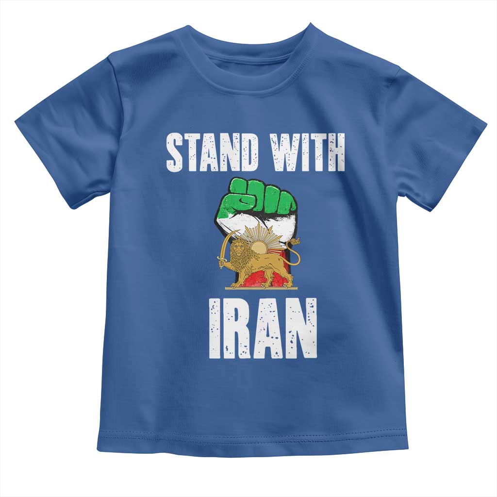 Free Iran Support Iranian MIGA Toddler T Shirt Stand With Iran