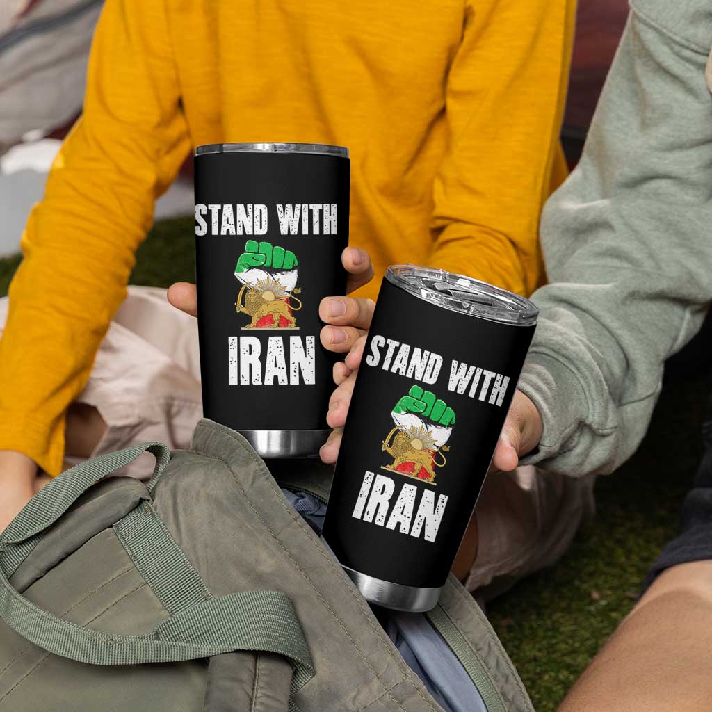 Free Iran Support Iranian MIGA Tumbler Cup Stand With Iran