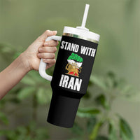 Free Iran Support Iranian MIGA Tumbler With Handle Stand With Iran