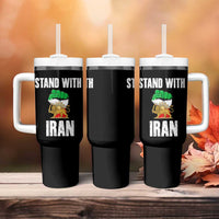 Free Iran Support Iranian MIGA Tumbler With Handle Stand With Iran