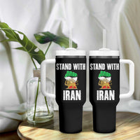 Free Iran Support Iranian MIGA Tumbler With Handle Stand With Iran