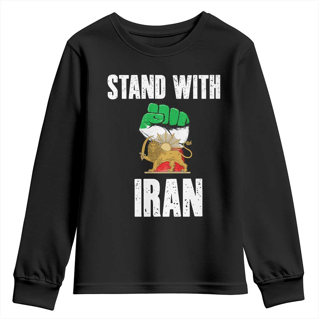 Free Iran Support Iranian MIGA Youth Sweatshirt Stand With Iran