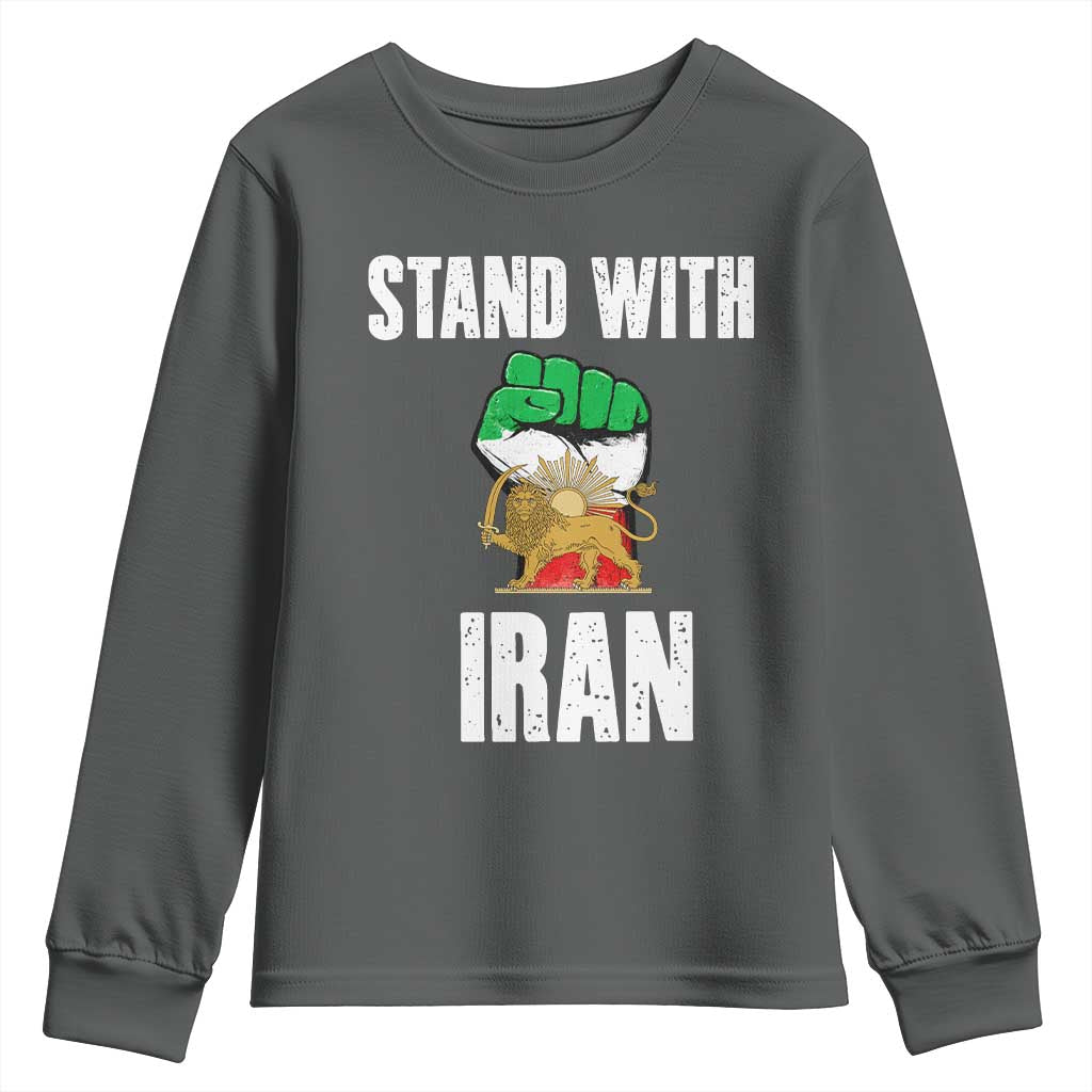 Free Iran Support Iranian MIGA Youth Sweatshirt Stand With Iran