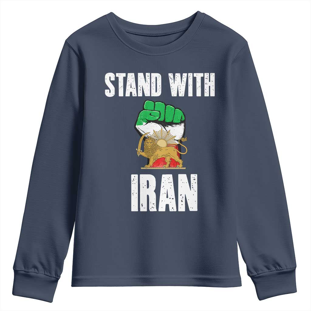 Free Iran Support Iranian MIGA Youth Sweatshirt Stand With Iran