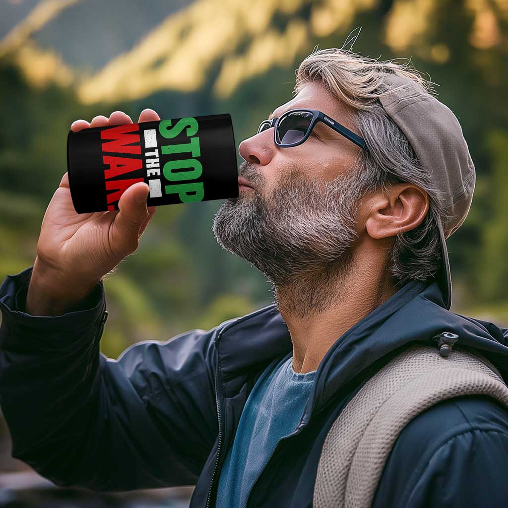 Free Iran Support Iranian MIGA 4 in 1 Can Cooler Tumbler Stop The War