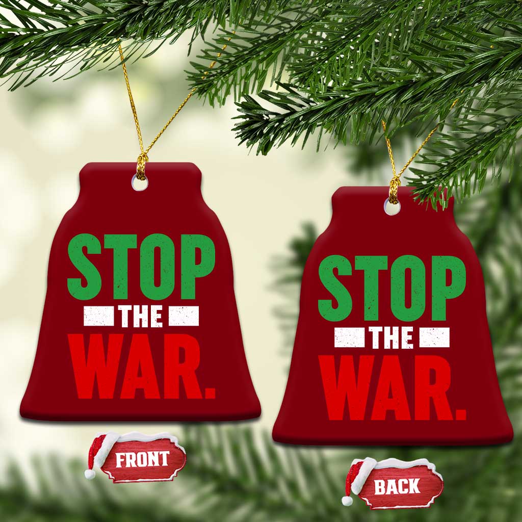 Free Iran Support Iranian MIGA Ceramic Ornament Stop The War