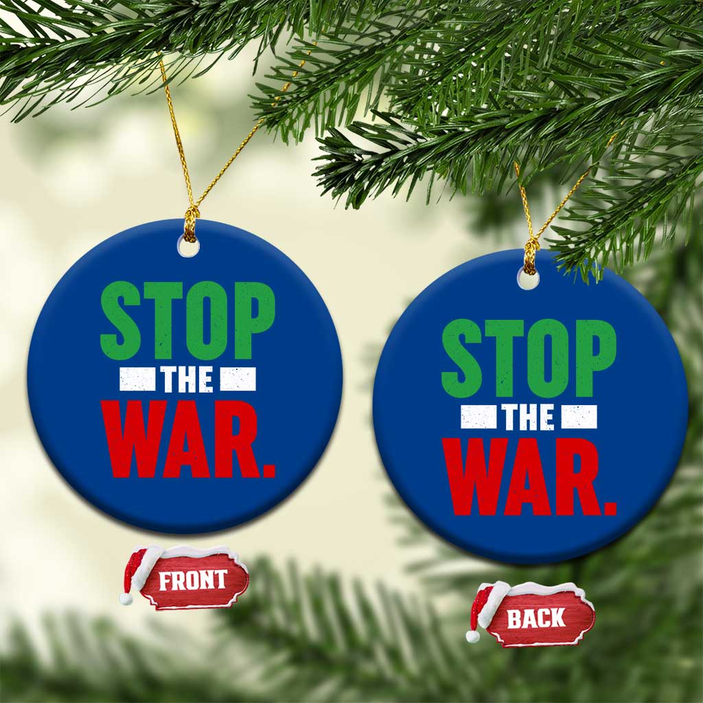 Free Iran Support Iranian MIGA Ceramic Ornament Stop The War