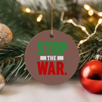 Free Iran Support Iranian MIGA Ceramic Ornament Stop The War
