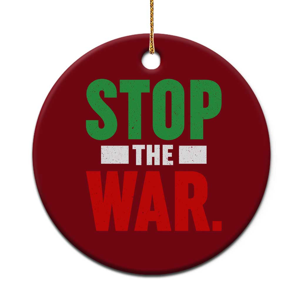 Free Iran Support Iranian MIGA Ceramic Ornament Stop The War