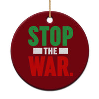 Free Iran Support Iranian MIGA Ceramic Ornament Stop The War