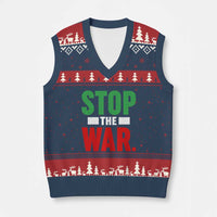 Free Iran Support Iranian MIGA V-Neck Knit Sweater Vest Stop The War