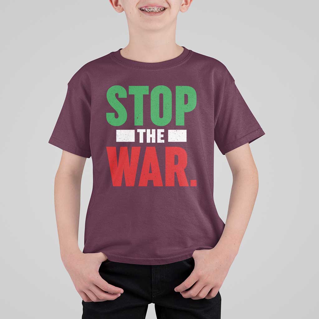 Free Iran Support Iranian MIGA T Shirt For Kid Stop The War