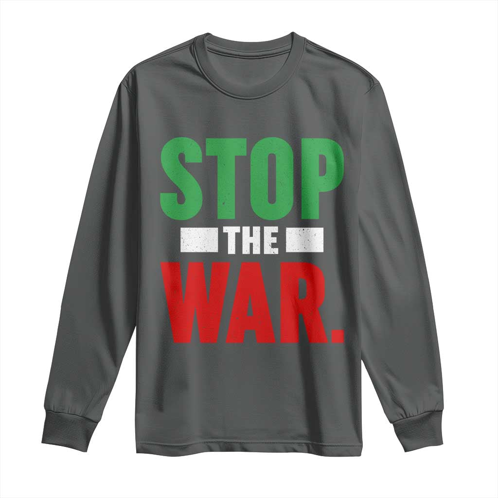 Free Iran Support Iranian MIGA Long Sleeve Shirt Stop The War