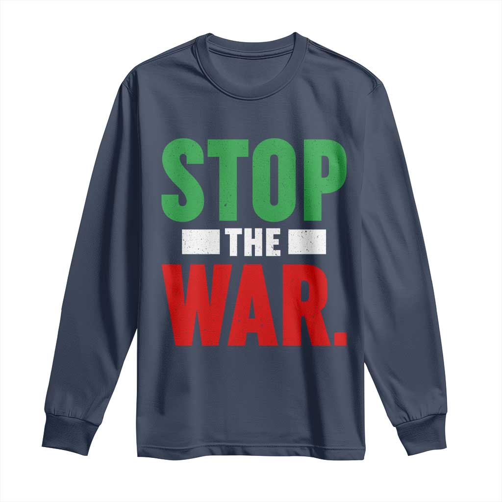 Free Iran Support Iranian MIGA Long Sleeve Shirt Stop The War