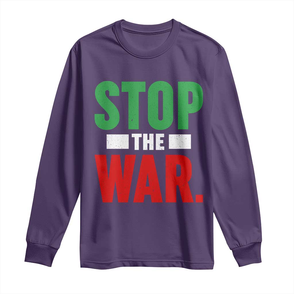 Free Iran Support Iranian MIGA Long Sleeve Shirt Stop The War