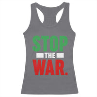 Free Iran Support Iranian MIGA Racerback Tank Top Stop The War