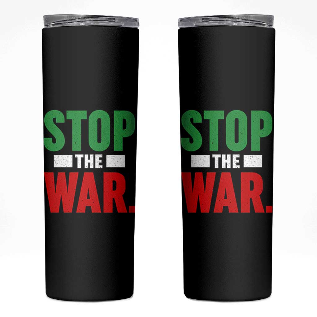 Free Iran Support Iranian MIGA Skinny Tumbler Stop The War