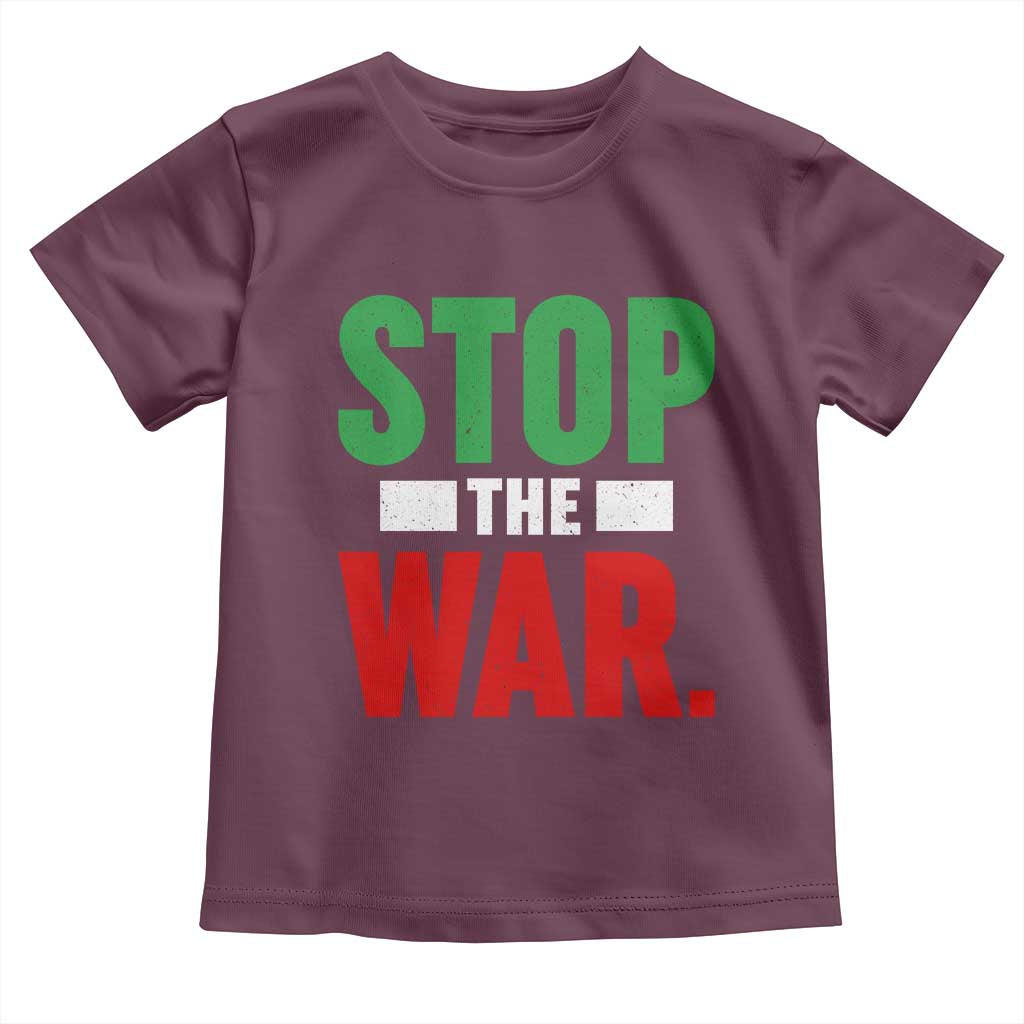 Free Iran Support Iranian MIGA Toddler T Shirt Stop The War