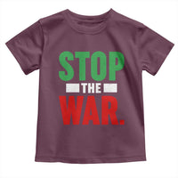 Free Iran Support Iranian MIGA Toddler T Shirt Stop The War