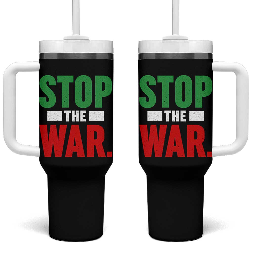 Free Iran Support Iranian MIGA Tumbler With Handle Stop The War