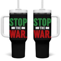 Free Iran Support Iranian MIGA Tumbler With Handle Stop The War