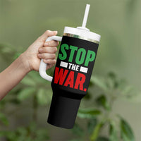 Free Iran Support Iranian MIGA Tumbler With Handle Stop The War