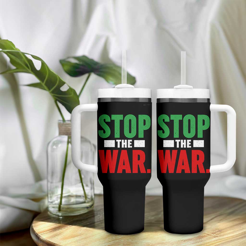 Free Iran Support Iranian MIGA Tumbler With Handle Stop The War