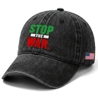 Free Iran Support Iranian MIGA Washed Cotton Baseball Cap Stop The War