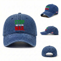 Free Iran Support Iranian MIGA Washed Cotton Baseball Cap Stop The War