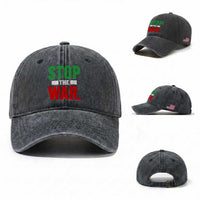 Free Iran Support Iranian MIGA Washed Cotton Baseball Cap Stop The War