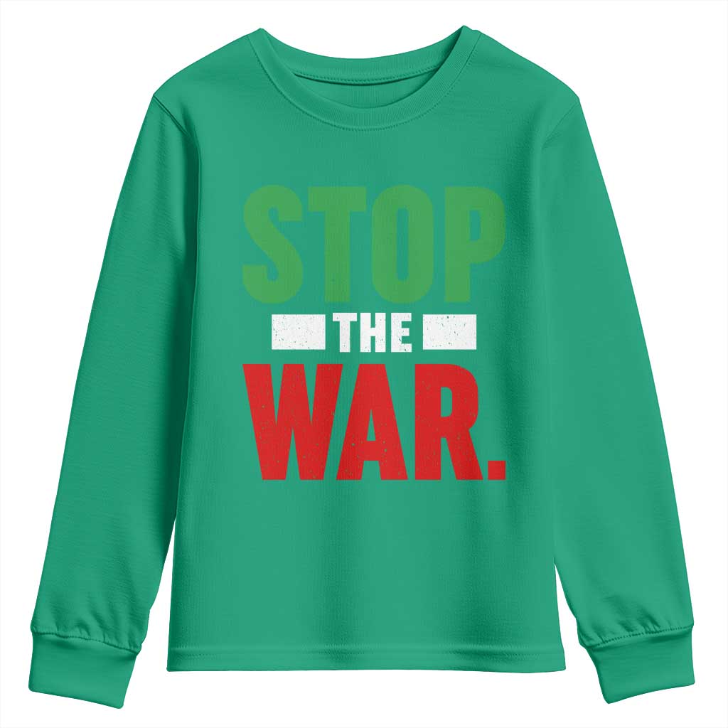 Free Iran Support Iranian MIGA Youth Sweatshirt Stop The War