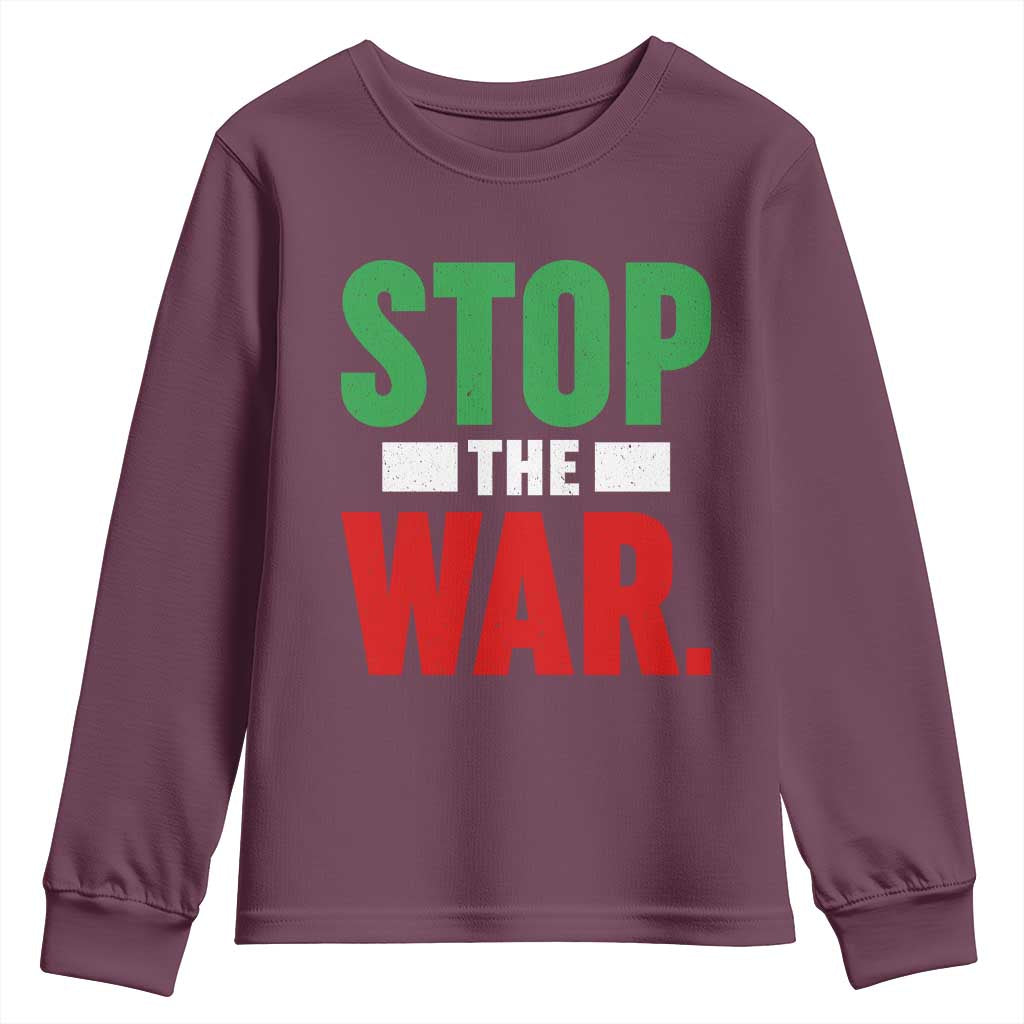 Free Iran Support Iranian MIGA Youth Sweatshirt Stop The War
