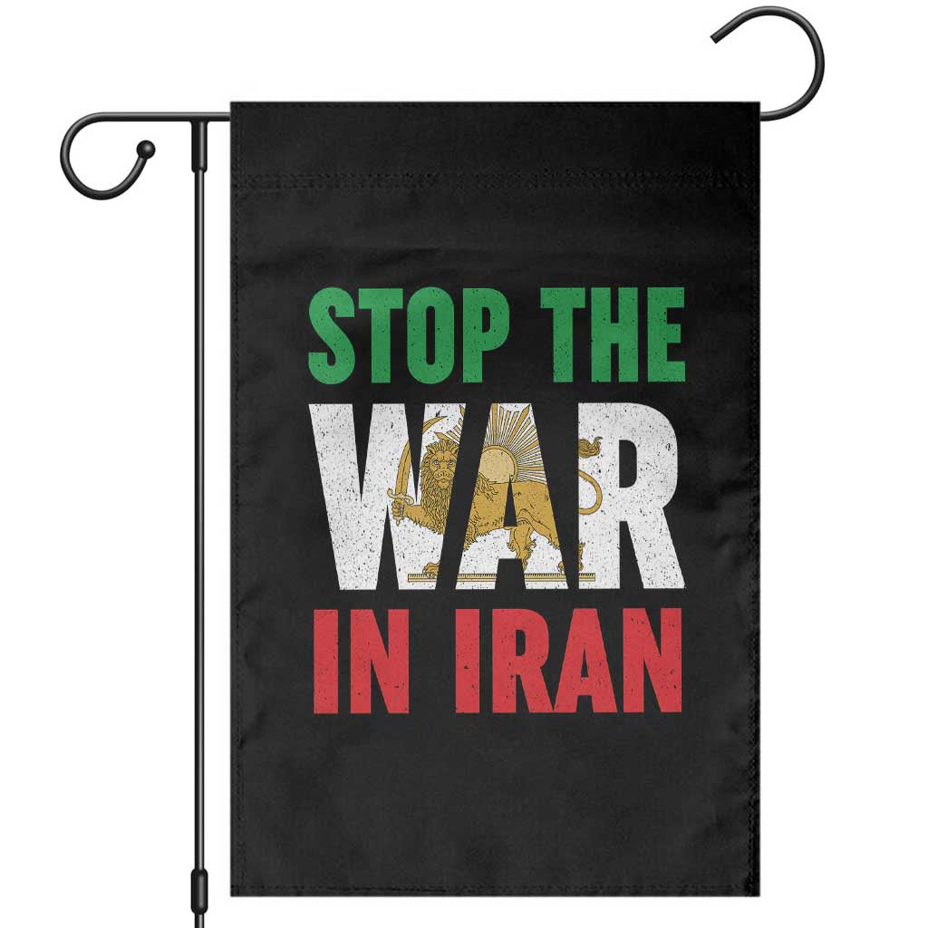 Free Iran Support Iranian MIGA Garden Flag Stop The War In Iran