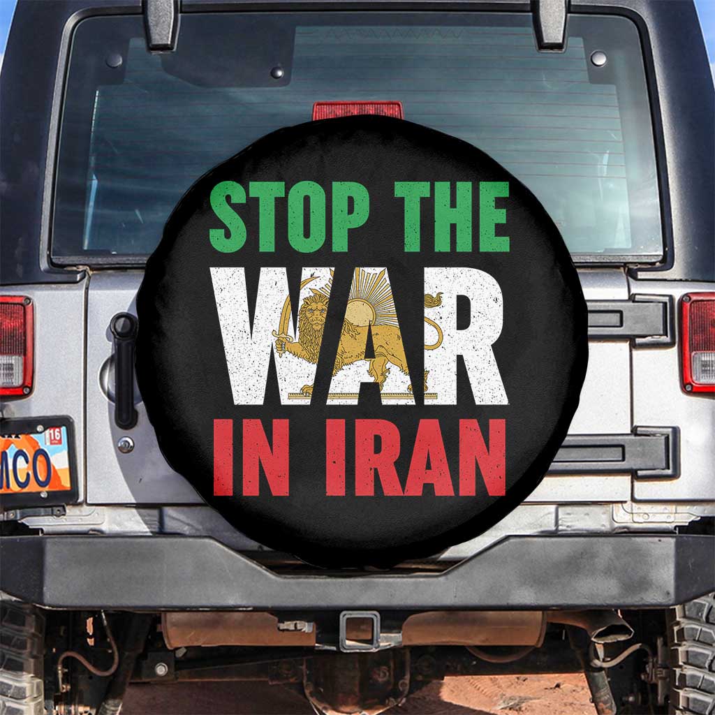 Free Iran Support Iranian MIGA Spare Tire Cover Stop The War In Iran