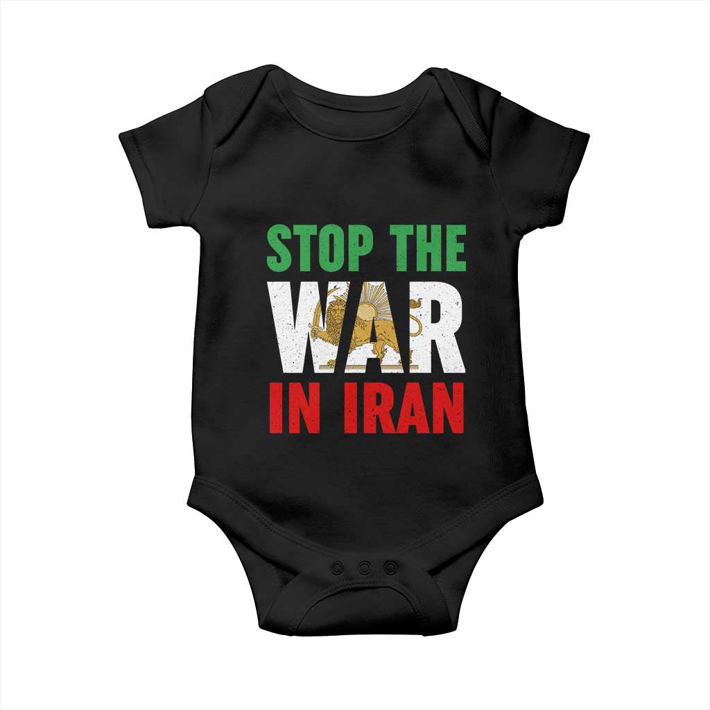 Free Iran Support Iranian MIGA Baby Onesie Stop The War In Iran