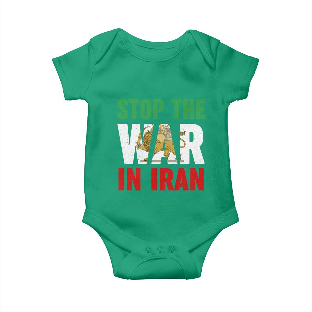 Free Iran Support Iranian MIGA Baby Onesie Stop The War In Iran