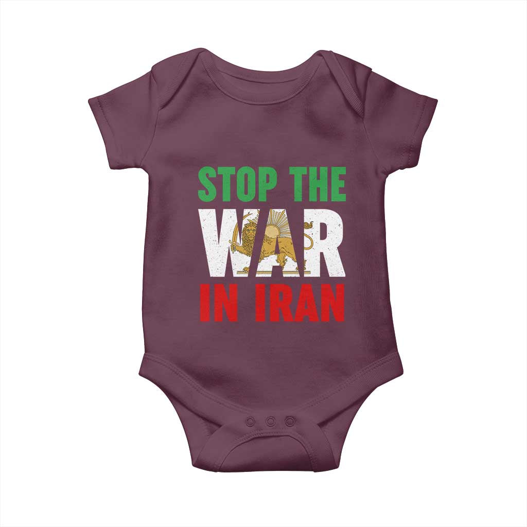 Free Iran Support Iranian MIGA Baby Onesie Stop The War In Iran